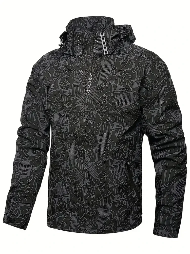 Windbreak Shell Jacket - Men's Casual Waterproof Windbreaker Fishing Hiking
