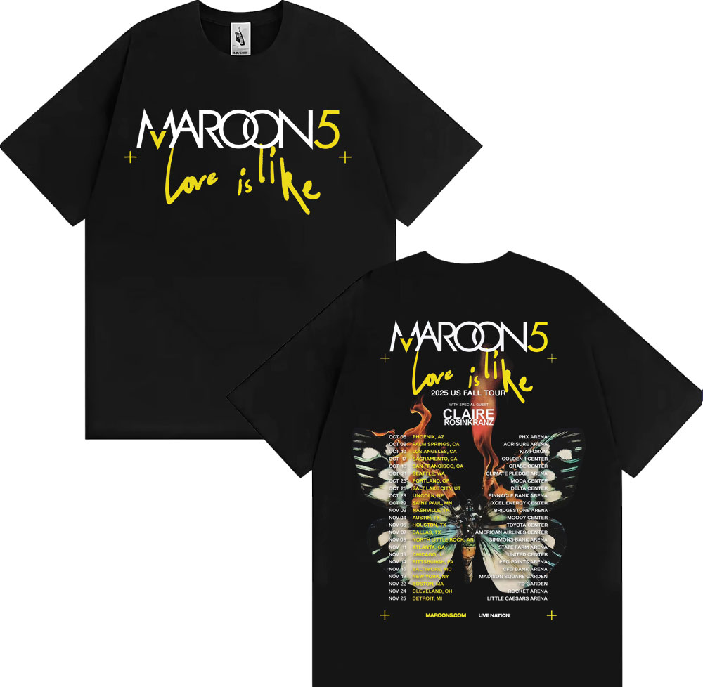 Street Fashion Fall 2025 - Band Maroon 5 Love Is Like
