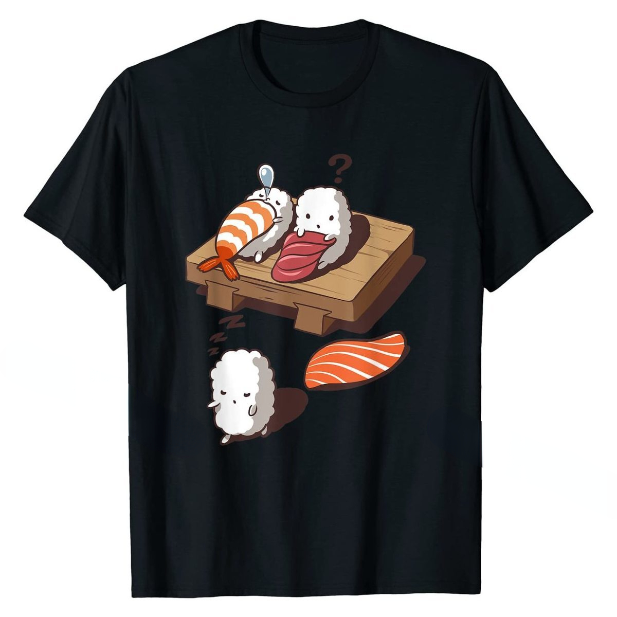 Street Fashion Types - Funny Japanese Nigiri Sushi Sleepwalking Tee
