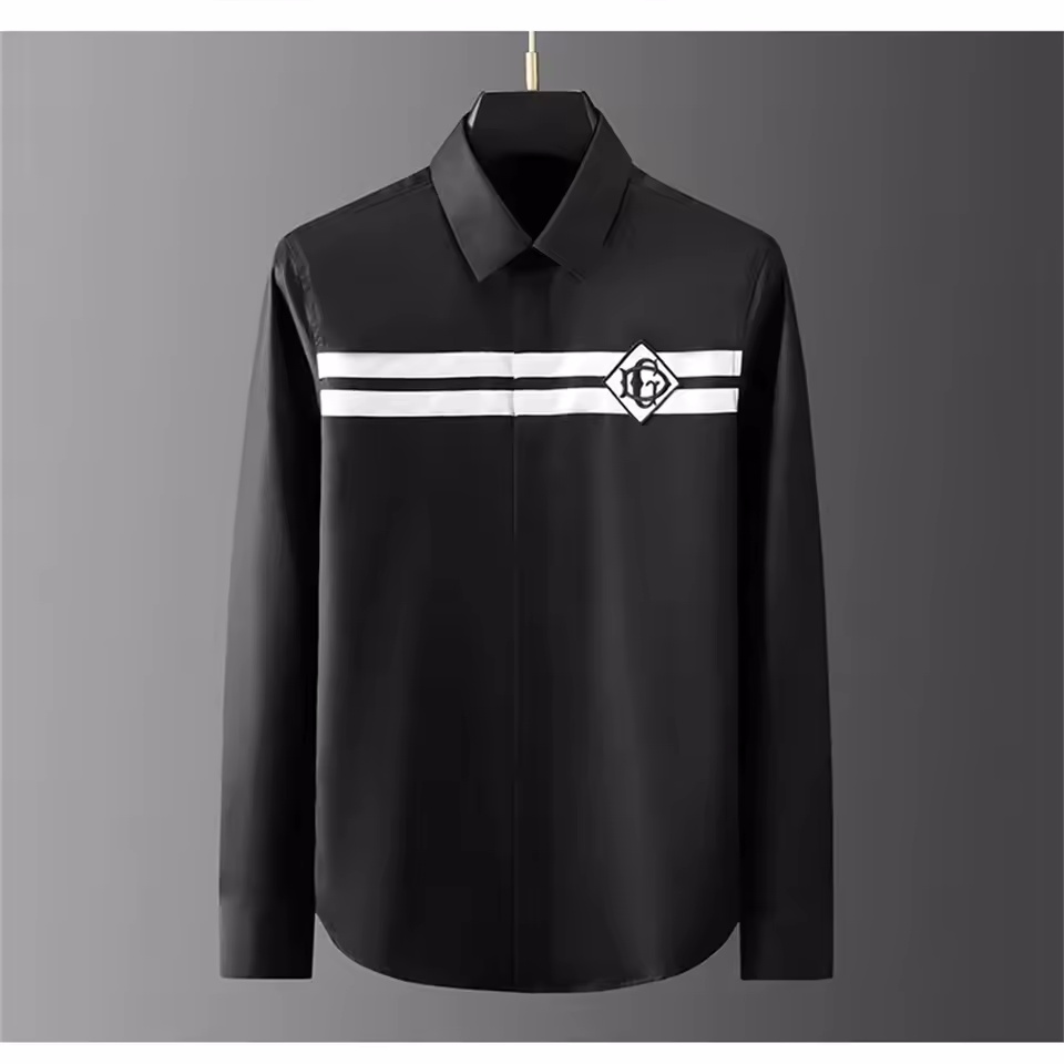 Street Fashion Shanghai - Luxury basic shirt men's long sleeved