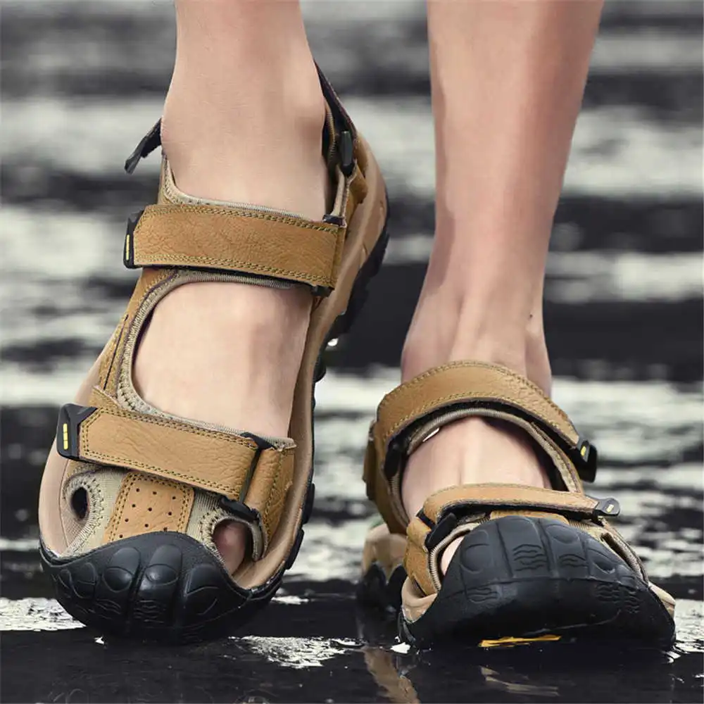 Street Fashion Outlet - Number 44 Natural Cowhide Water Slippers