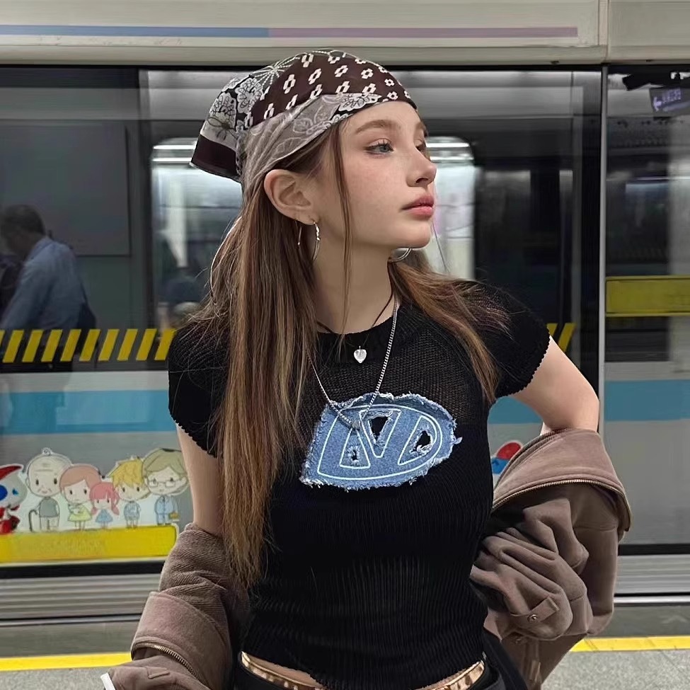 Street Fashion Girl - Retro American Style Headscarf Headband Decoration
