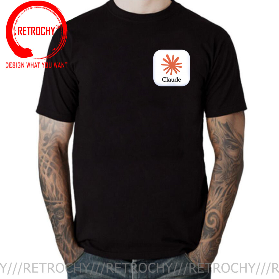 Street Fashion Brand Logo - Claude AI Logo T Shirt Funny