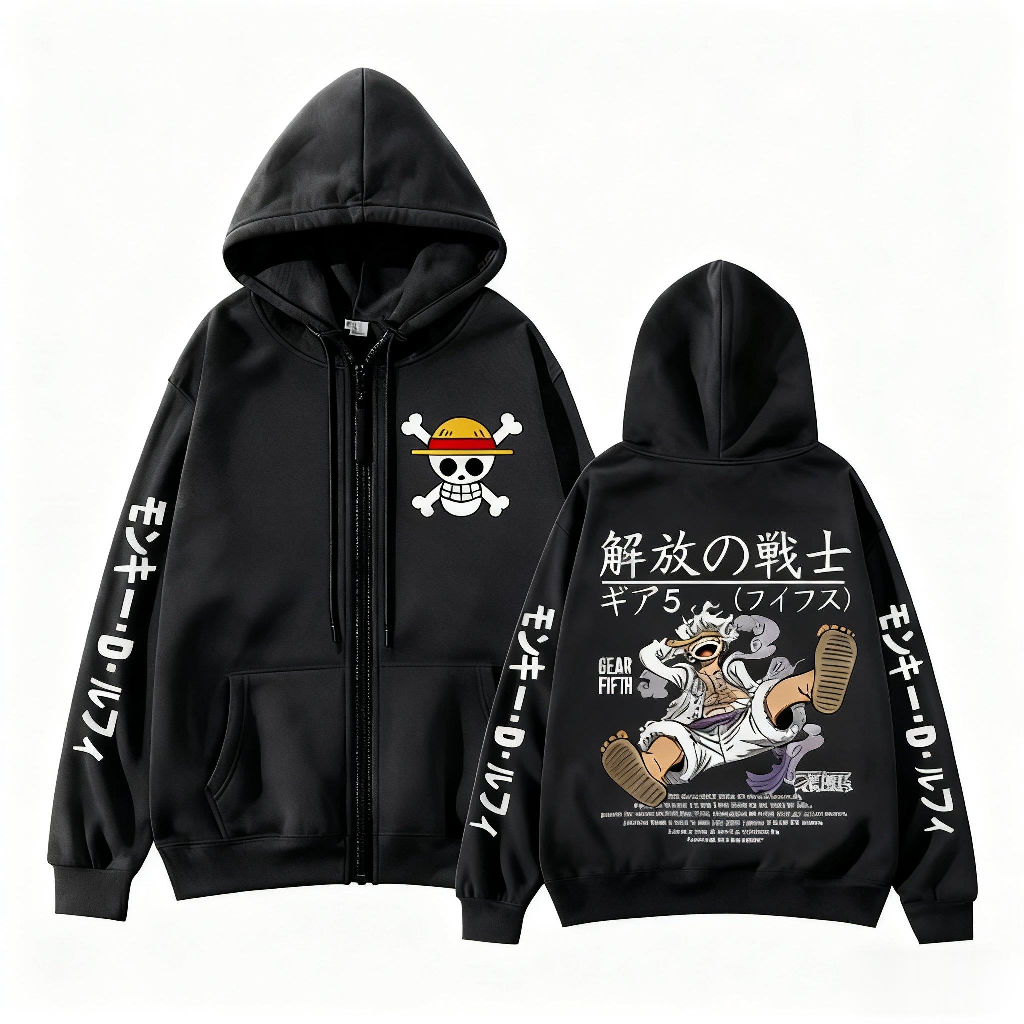 Street Fashion Jacket Men - Monkey D Luffy Gear 5 One