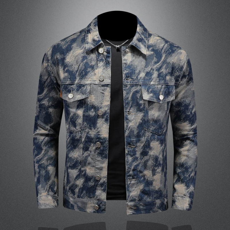 Street Fashion Jacket Men - 2025 Spring Vintage Denim Jacket for