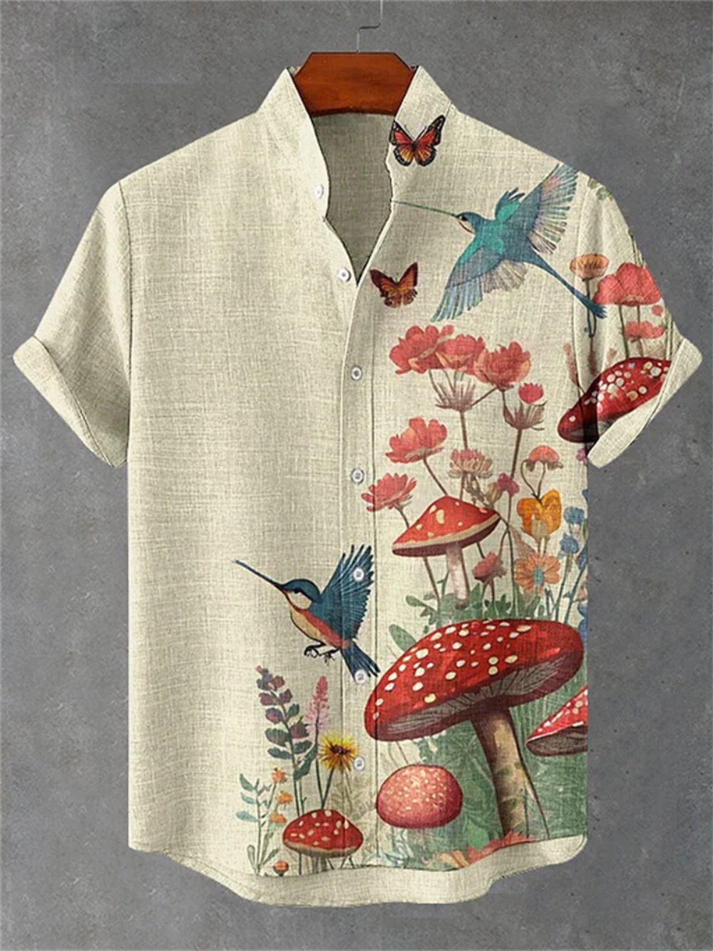 Street Fashion Shanghai - Men's Summer Linen Shirt Short Sleeve