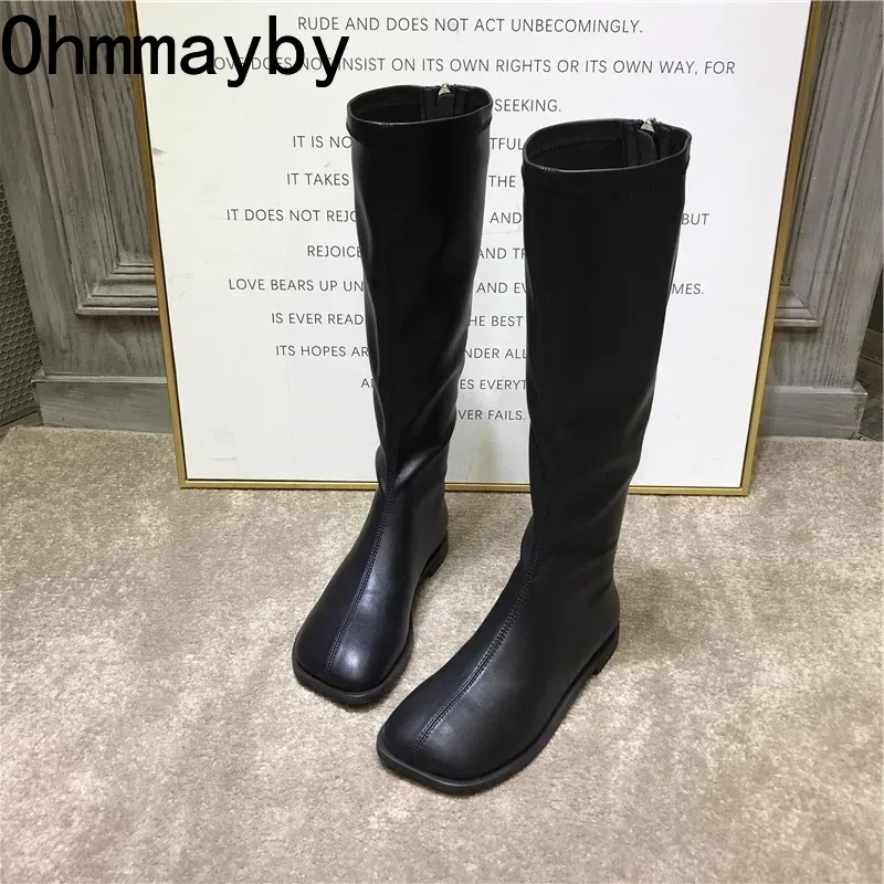 Street Fashion Winter - Street Style Stretch Women Knee High
