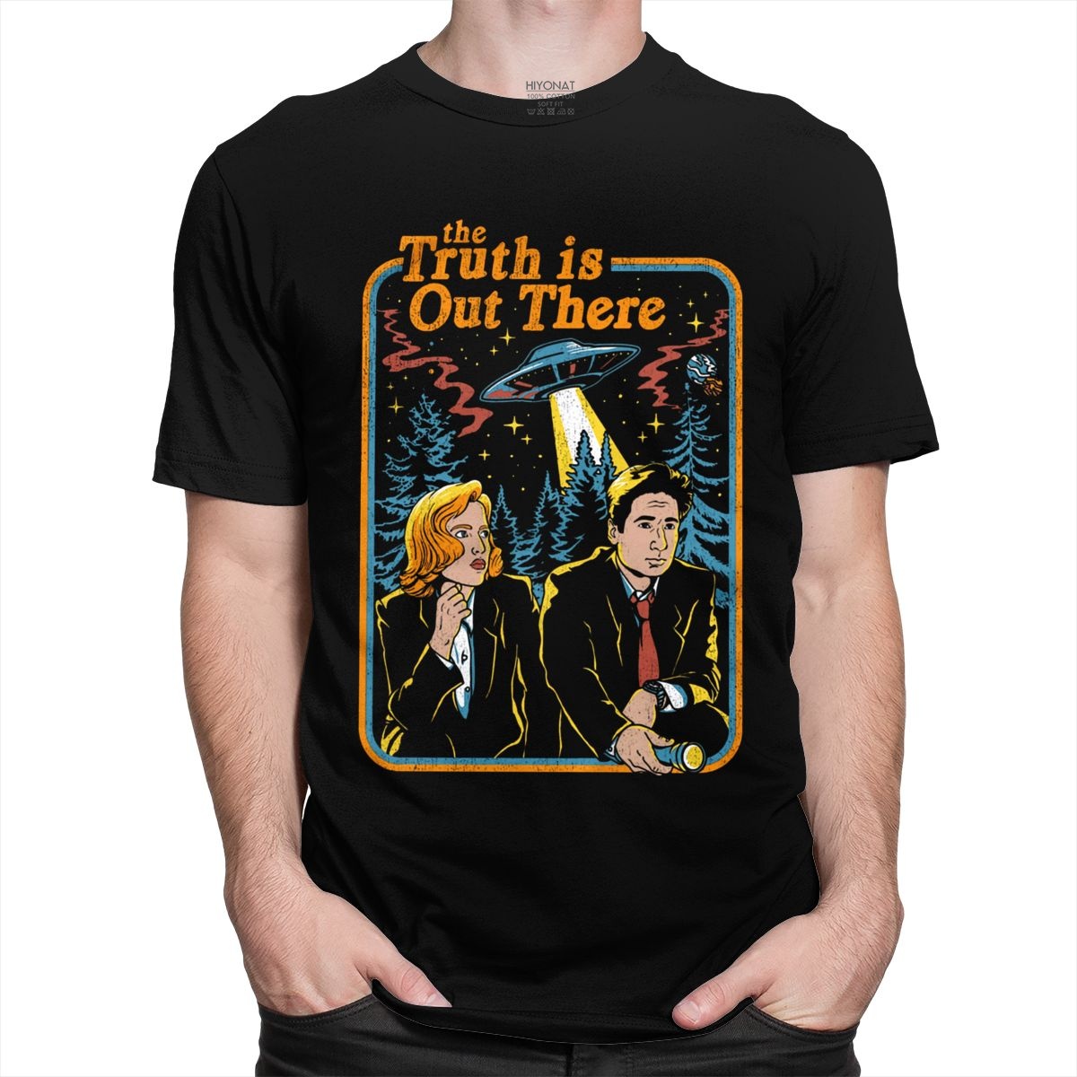 Street Fashion Types - Vintage The X Files Alien Tshirt