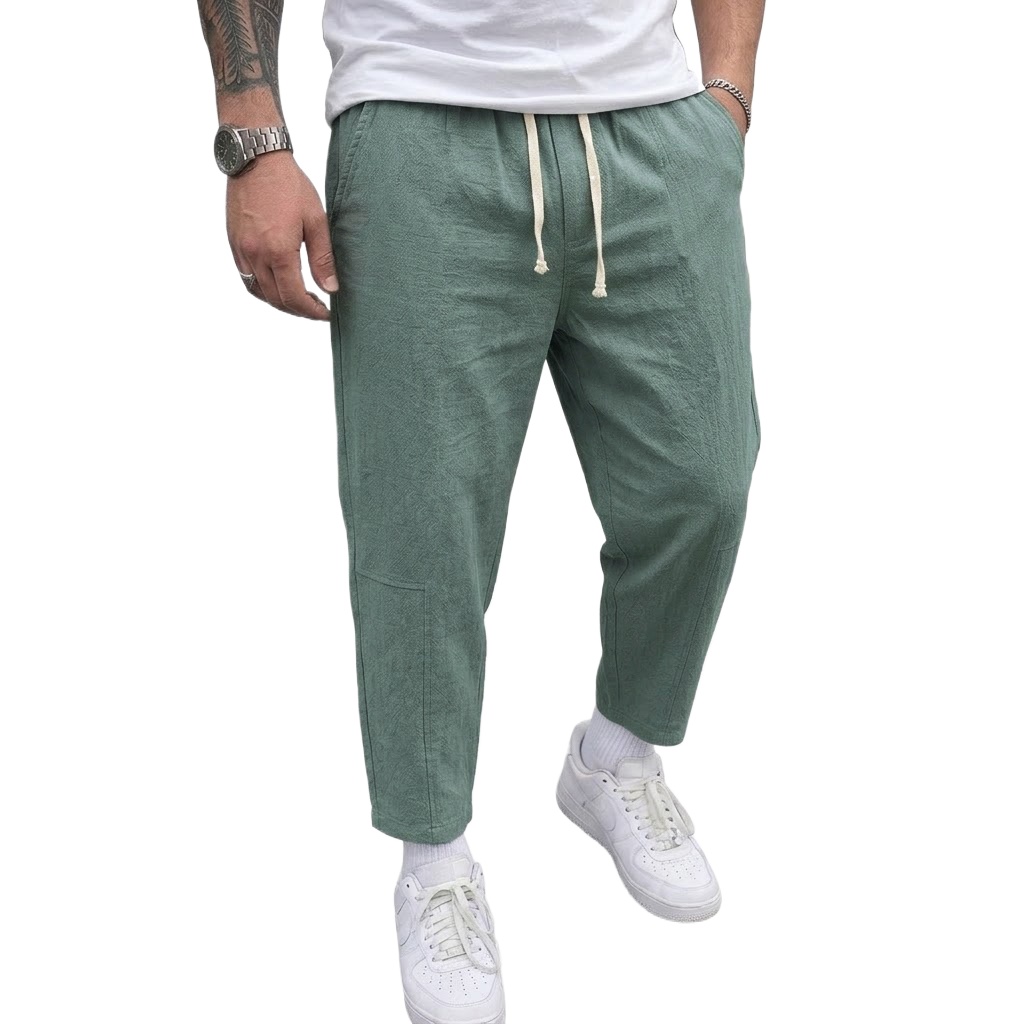 Korean Cotton Linen Mens Draws - огляд і ціна Street Fashion Korea