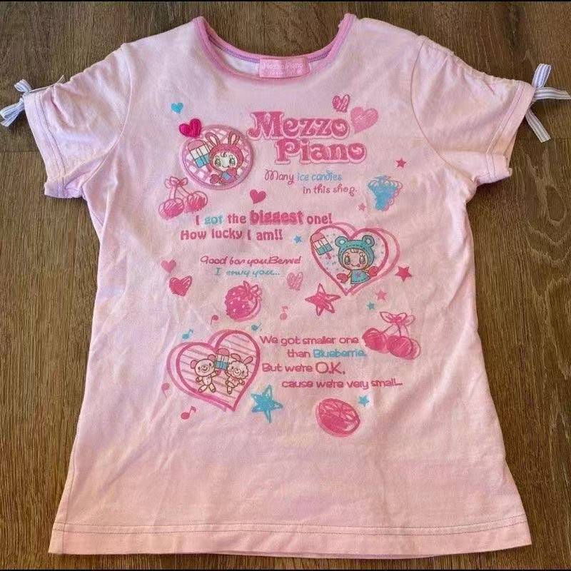 Vintage Kawaii Cute Short Slee - огляд і ціна Street Fashion Casual