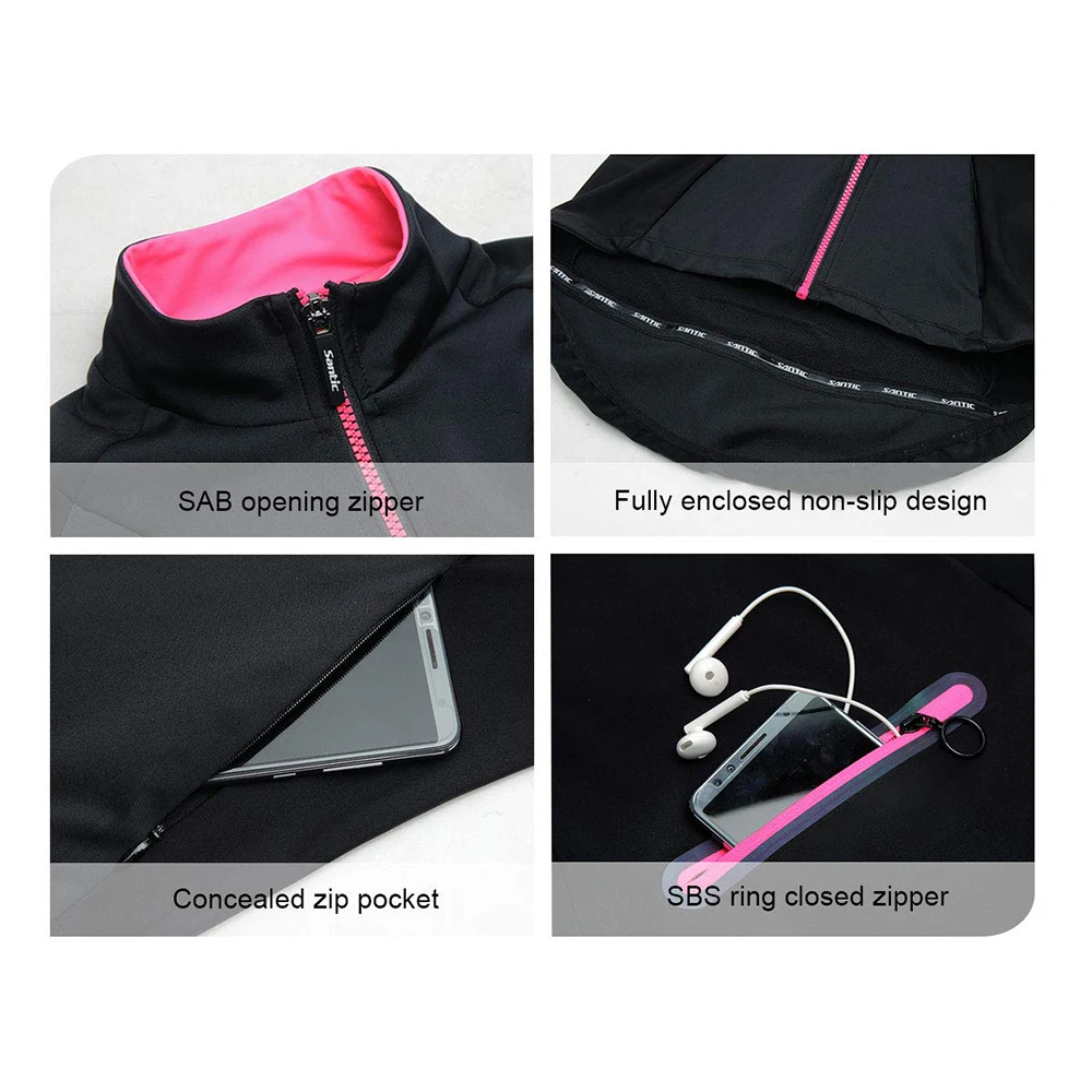 Santic Womens Fleece Bike Coat - огляд і ціна Windbreak Shell Jacket