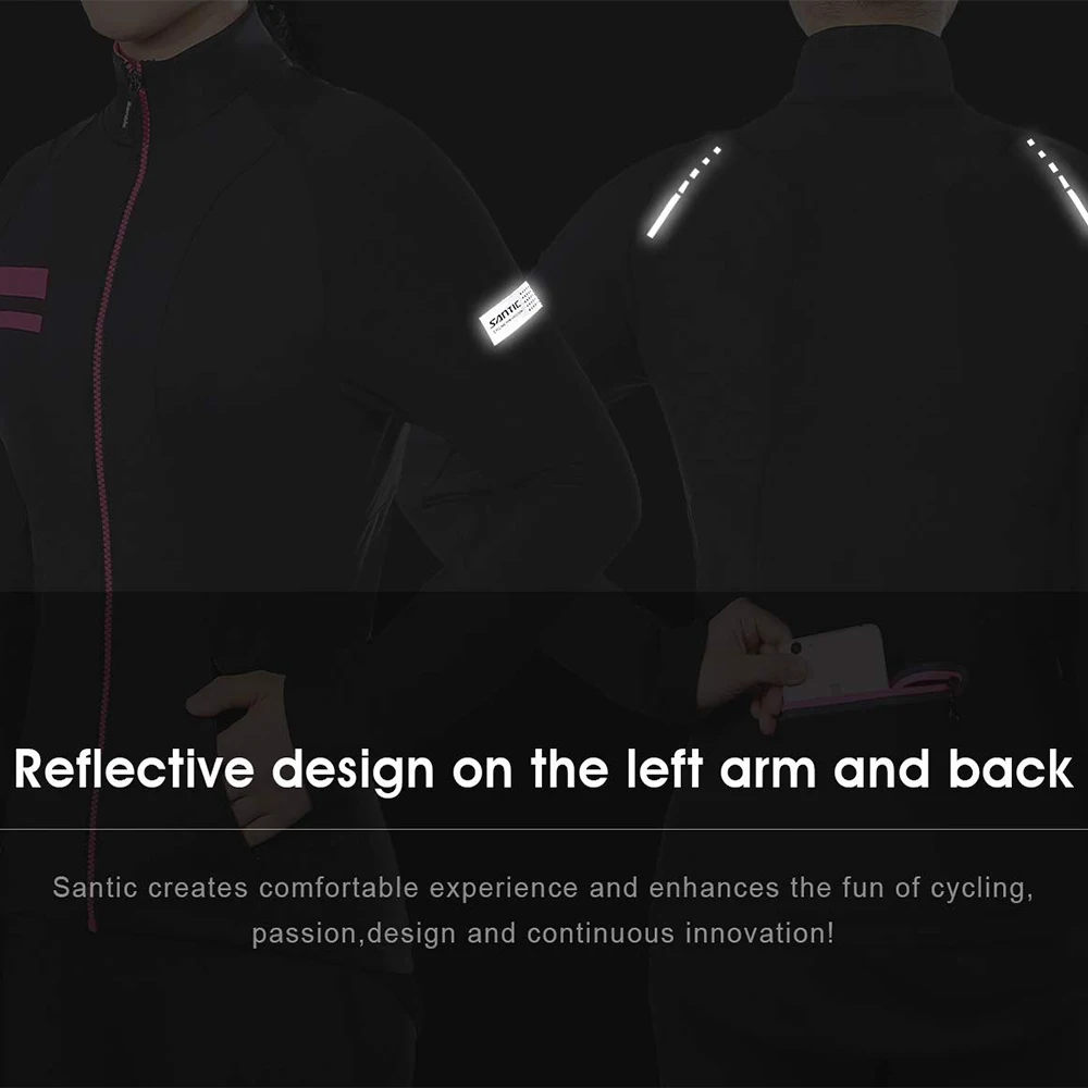 Santic Womens Fleece Bike Coat - огляд і ціна Windbreak Shell Jacket