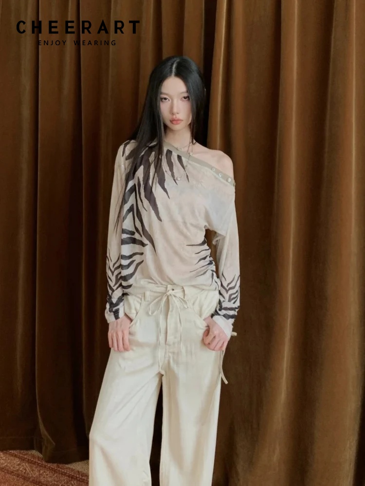 CHEERART Zebra Off Shoulder De - огляд і ціна Street Fashion Fall 2025
