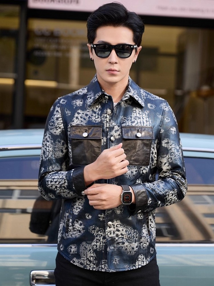 Luxury New Fashion Floral Prin - огляд і ціна Street Fashion Jacket Men