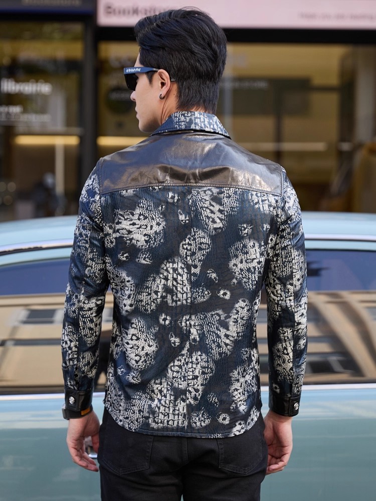 Luxury New Fashion Floral Prin - огляд і ціна Street Fashion Jacket Men