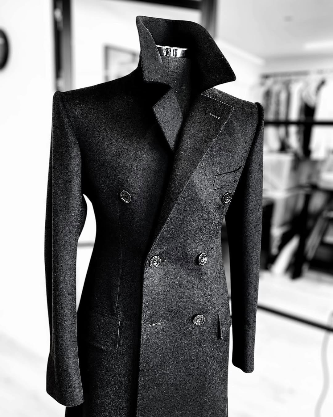 Fashion Woolen Blend Coat Men  - огляд і ціна Street Fashion Shanghai