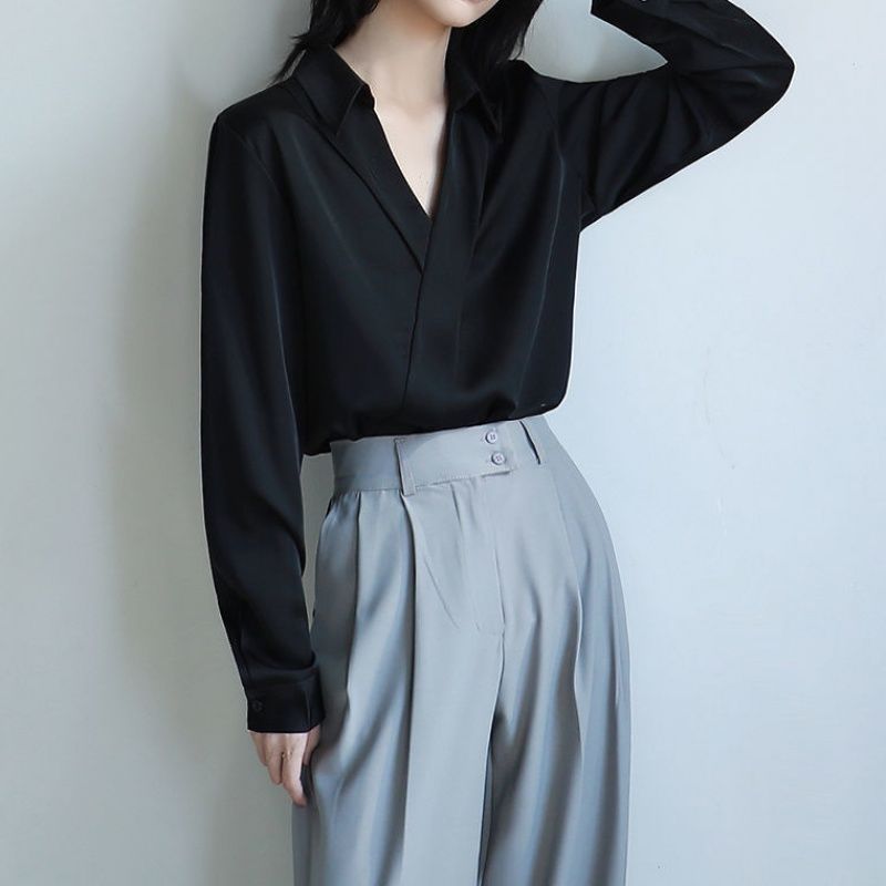 Gidyq Women Black Chiffon Shir - огляд і ціна Street Fashion Korea