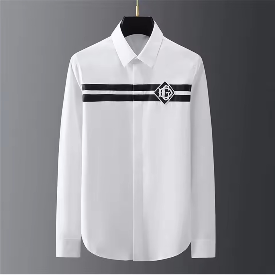 Luxury basic shirt men's long  - огляд і ціна Street Fashion Shanghai