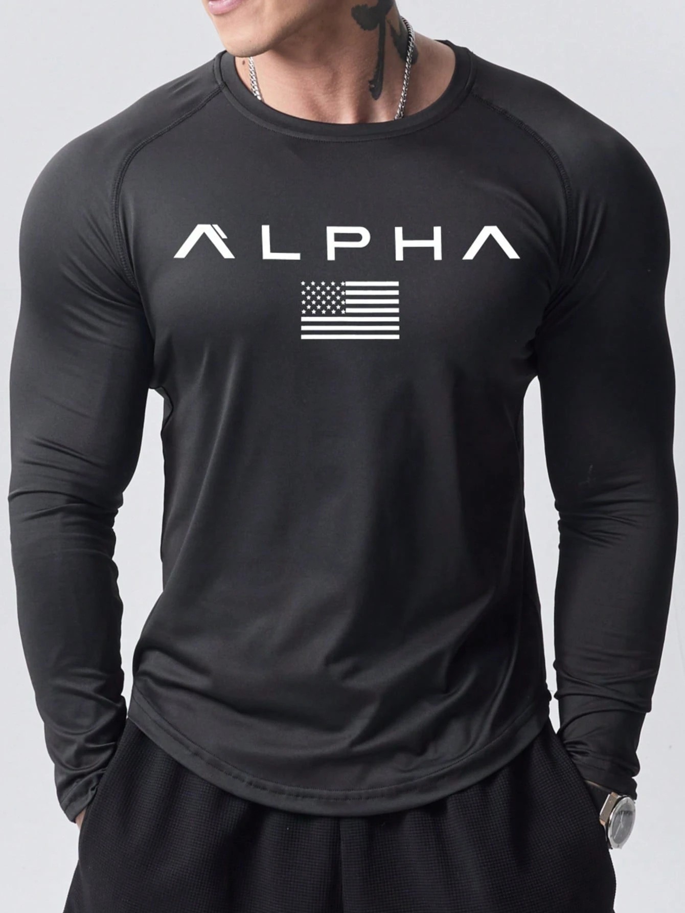 New men's long-sleeved T-shirt - огляд і ціна Street Fashion Casual