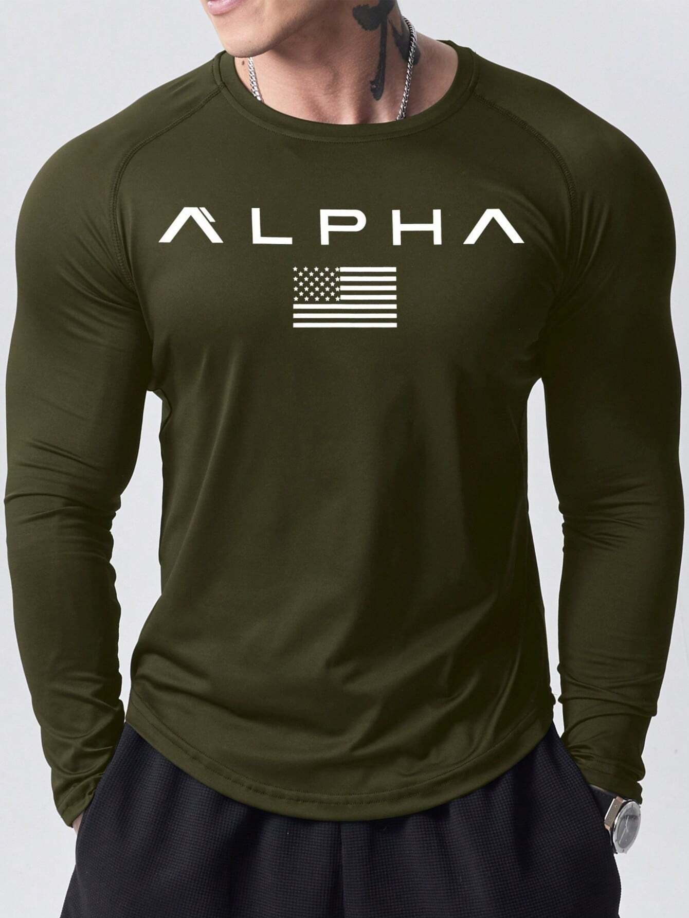 New men's long-sleeved T-shirt - огляд і ціна Street Fashion Casual
