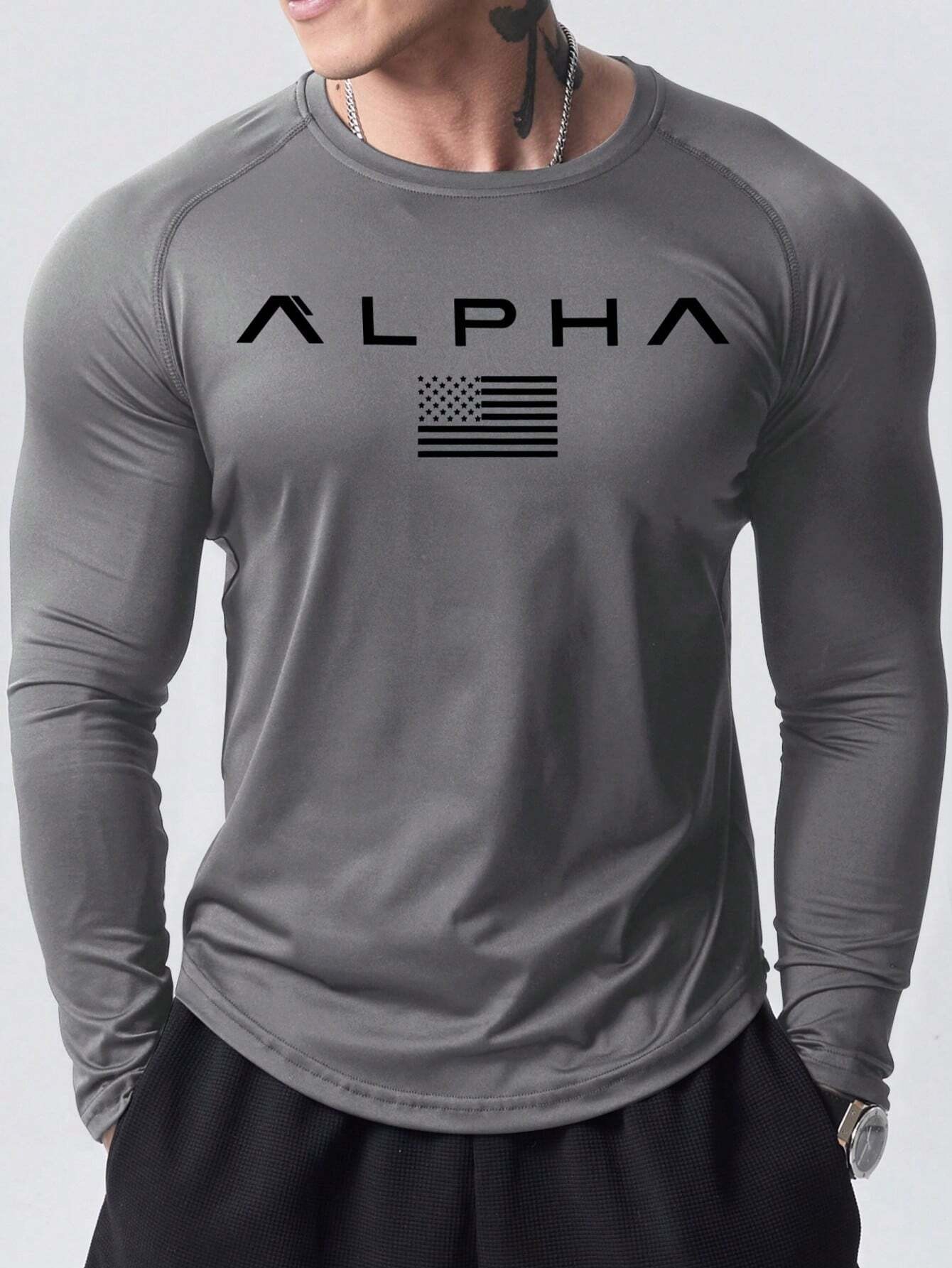 New men's long-sleeved T-shirt - огляд і ціна Street Fashion Casual