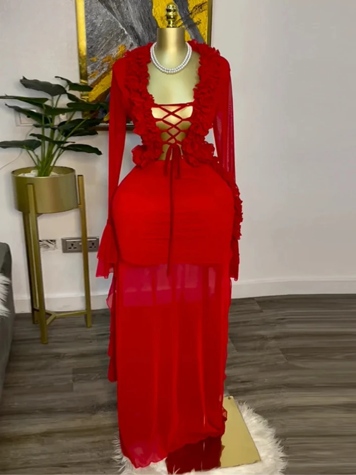 Fashion Women Set Mesh Full Sl - огляд і ціна Street Fashion Types
