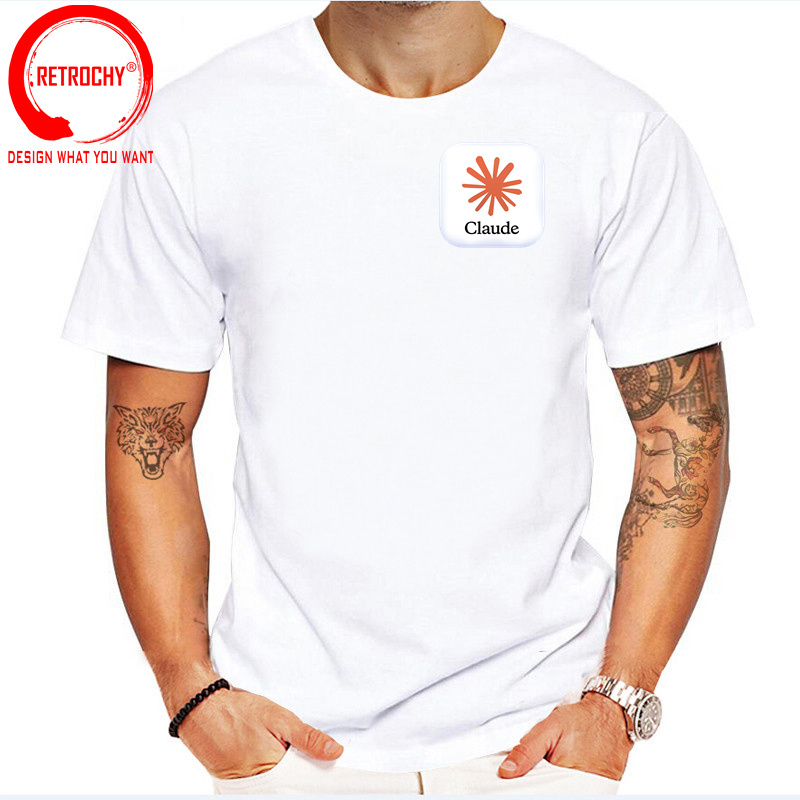 Claude AI Logo T Shirt Funny M - огляд і ціна Street Fashion Brand Logo