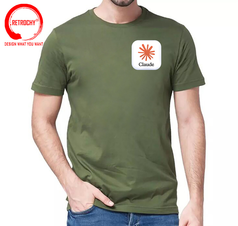 Claude AI Logo T Shirt Funny M - огляд і ціна Street Fashion Brand Logo
