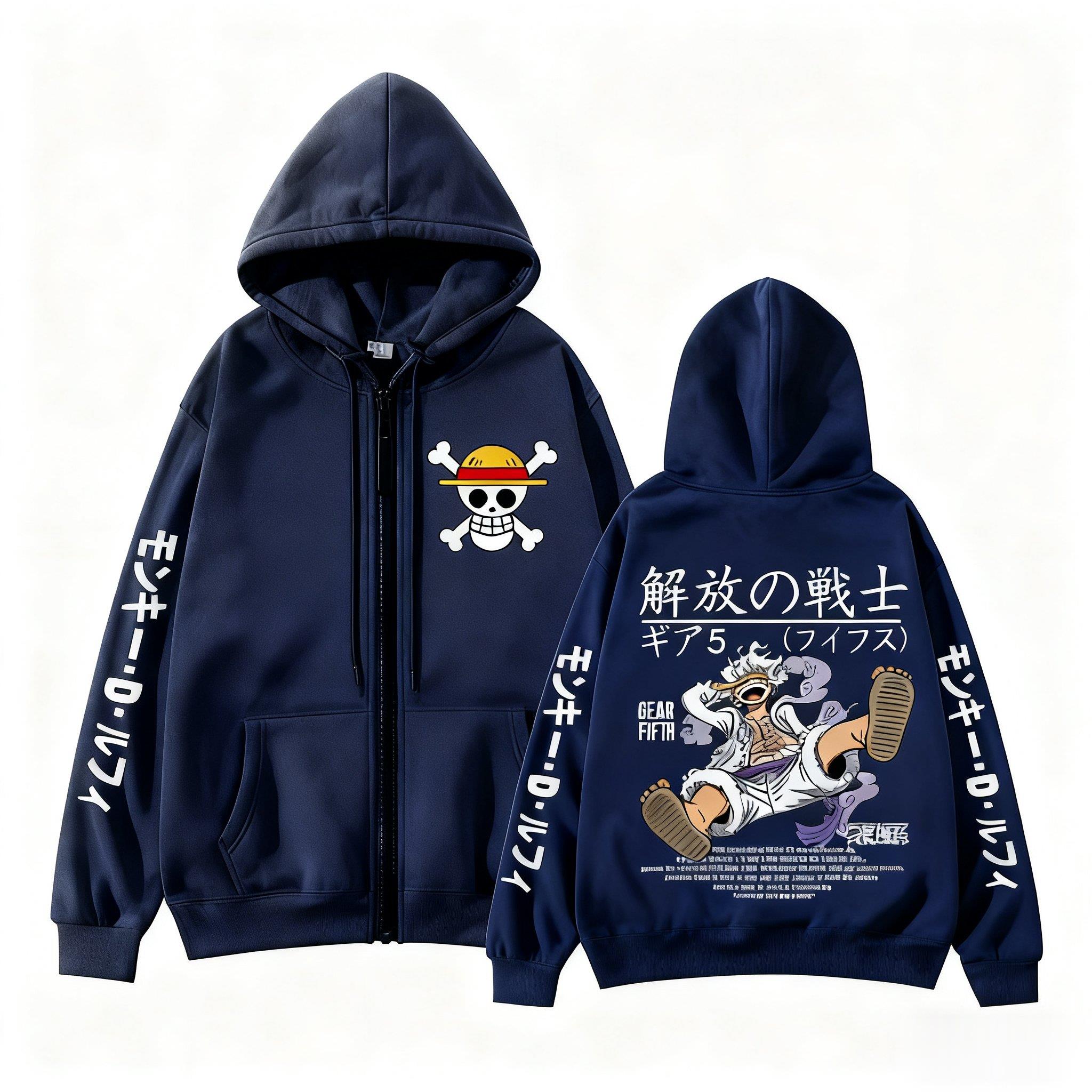 Monkey D Luffy Gear 5 One Piec - огляд і ціна Street Fashion Jacket Men