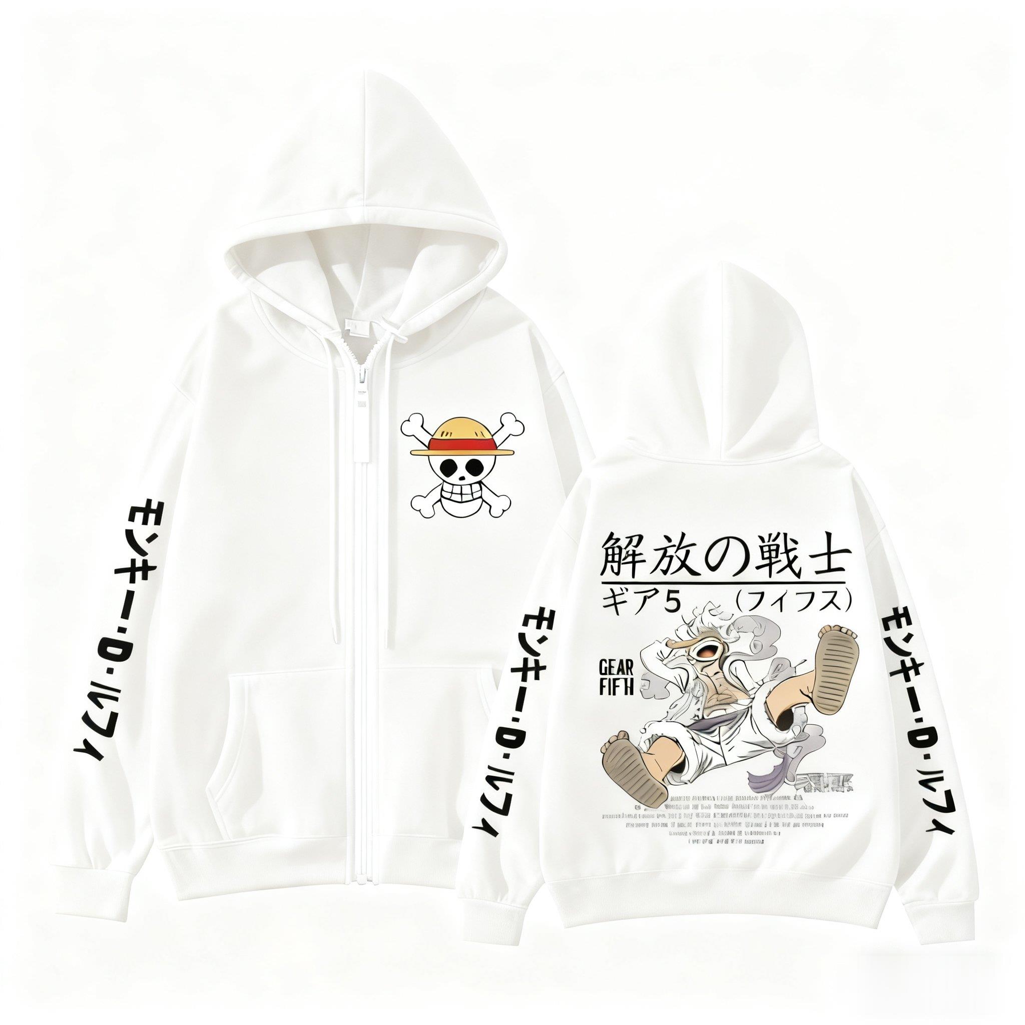 Monkey D Luffy Gear 5 One Piec - огляд і ціна Street Fashion Jacket Men