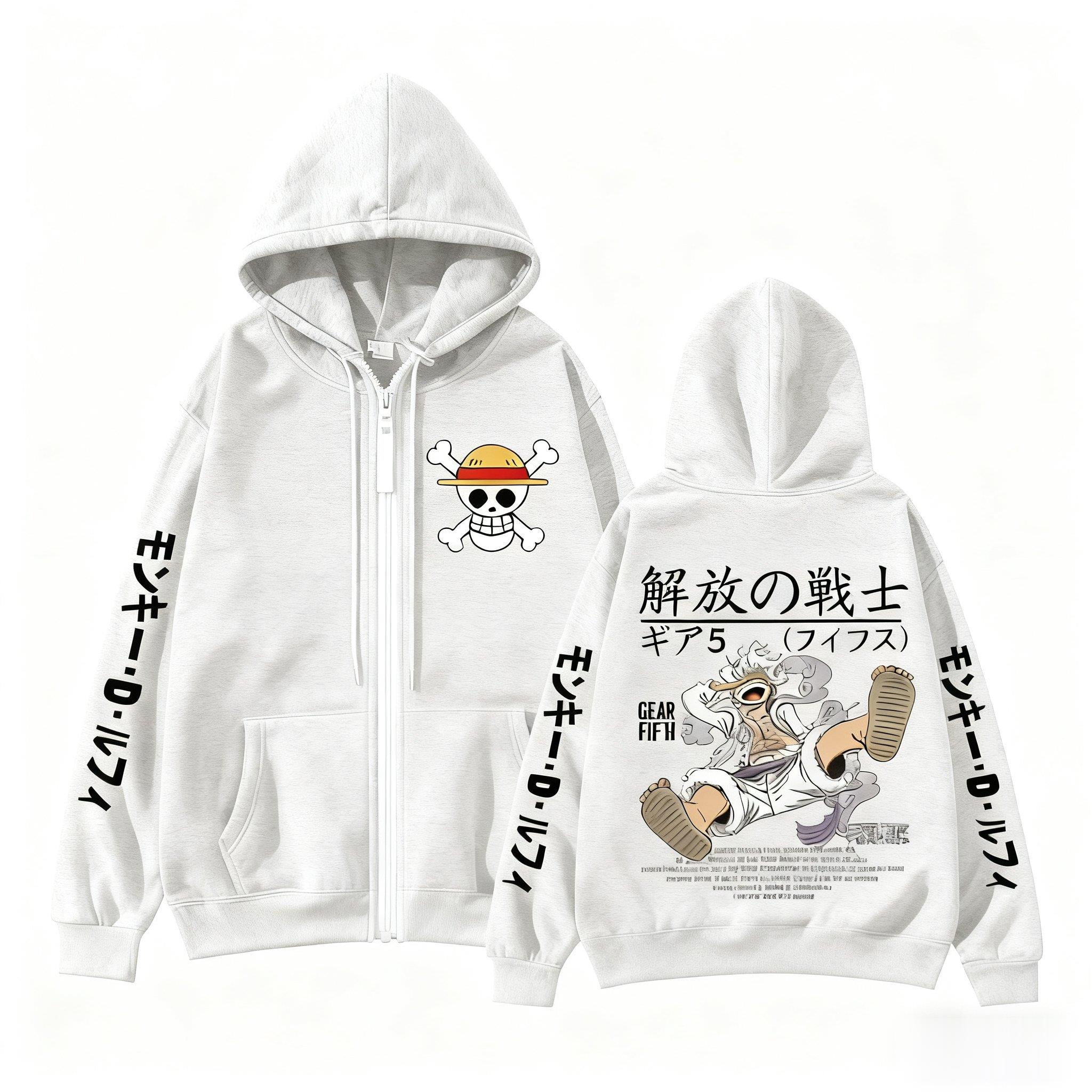 Monkey D Luffy Gear 5 One Piec - огляд і ціна Street Fashion Jacket Men