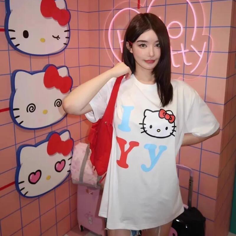 Short-Sleeved Sanrio Summer Pu - огляд і ціна Street Fashion Casual