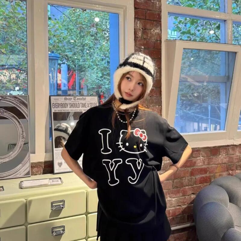 Short-Sleeved Sanrio Summer Pu - огляд і ціна Street Fashion Casual