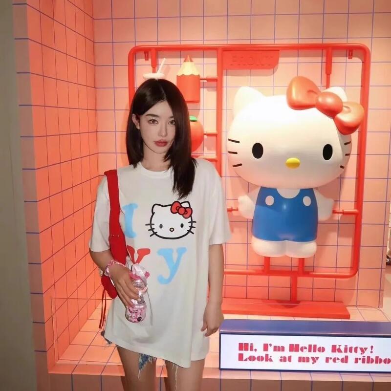 Short-Sleeved Sanrio Summer Pu - огляд і ціна Street Fashion Casual