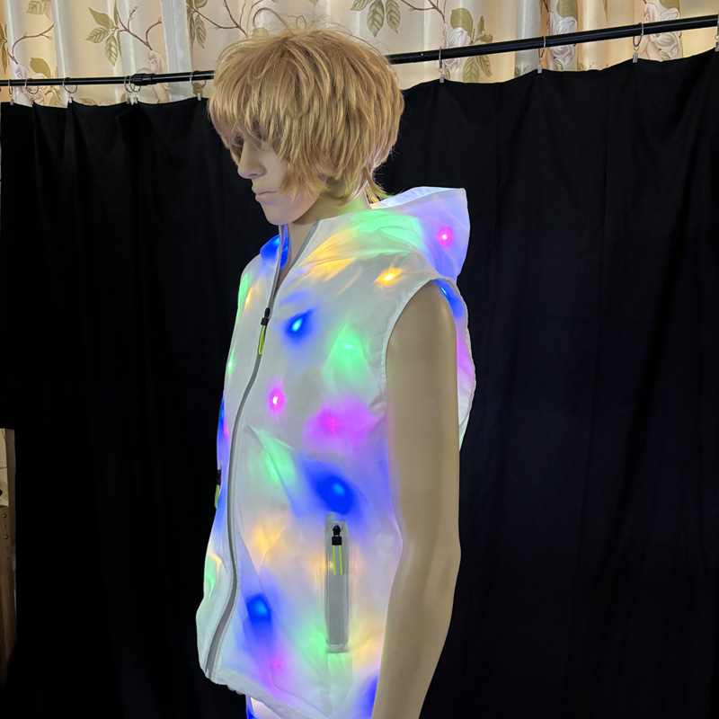 Glowing Vest Jacket Costumes H - огляд і ціна Street Fashion Jacket Men