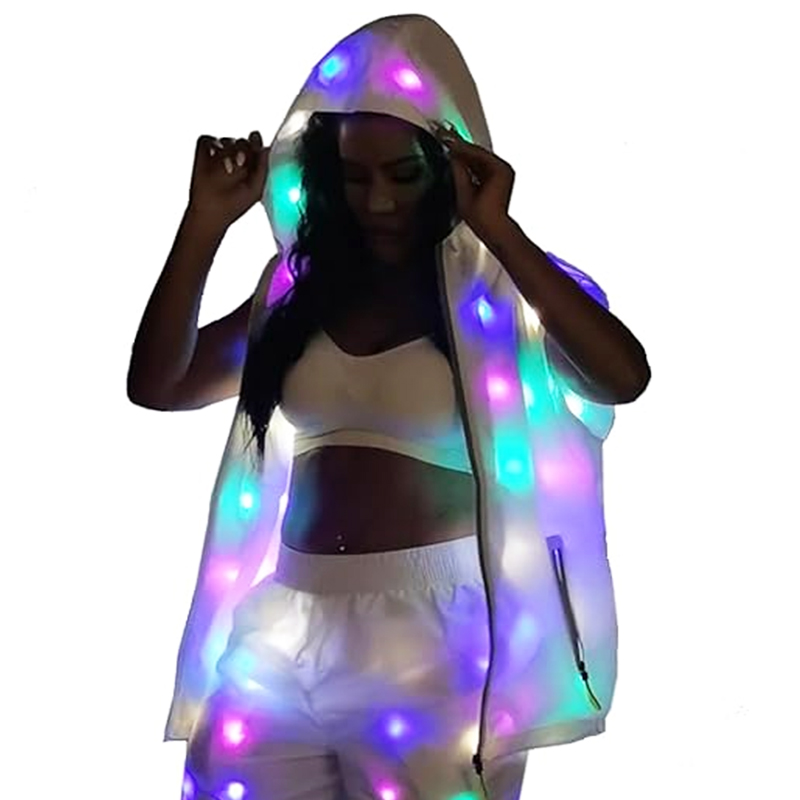 Glowing Vest Jacket Costumes H - огляд і ціна Street Fashion Jacket Men