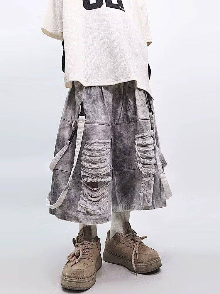 Retro Hip-hop Men's Ripped Jea - огляд і ціна Street Fashion Types