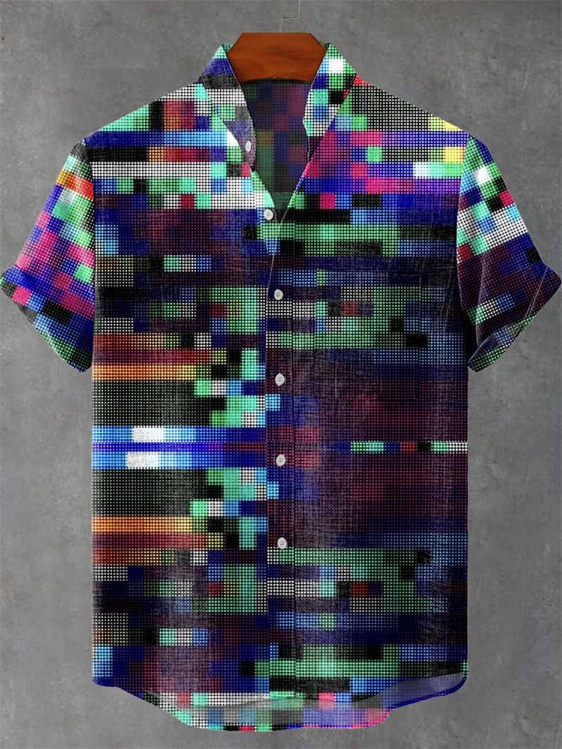 Men's Short Sleeve Shirt 3D Pr - огляд і ціна Street Fashion Shanghai