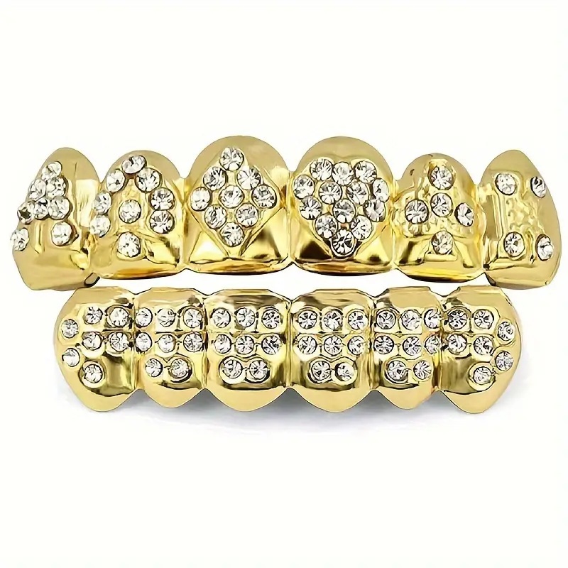 1 Set Of Golden Poker Braces - - огляд і ціна Street Fashion Types